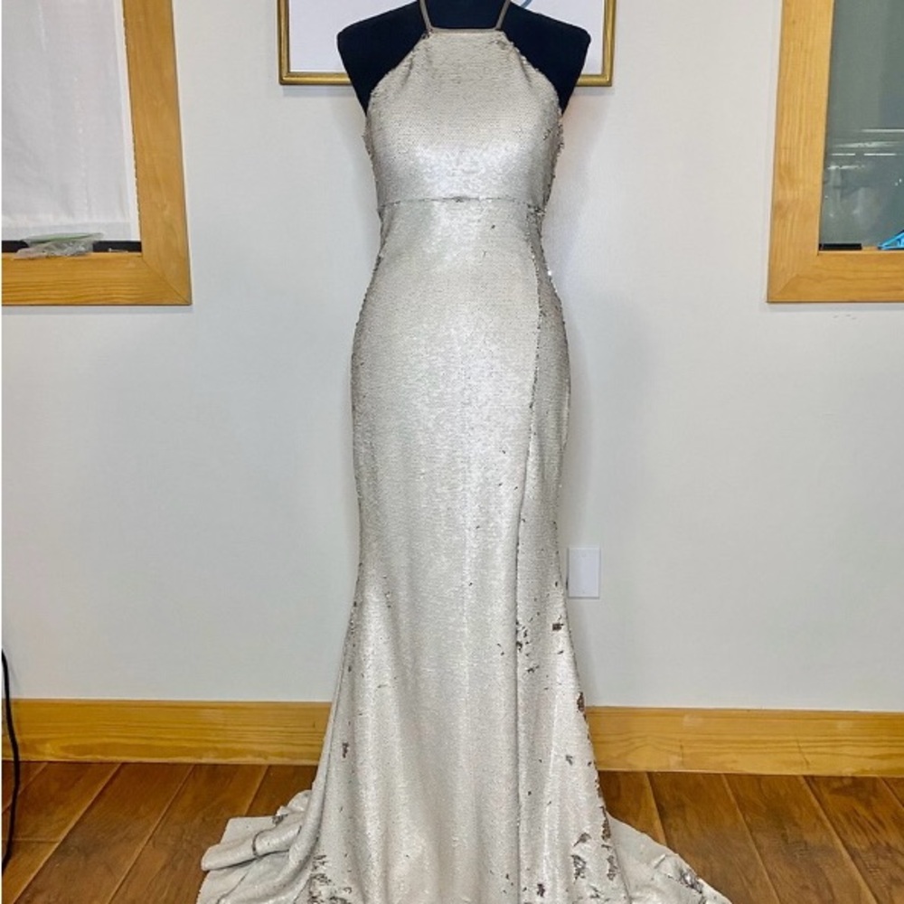 Off White Evening Gown